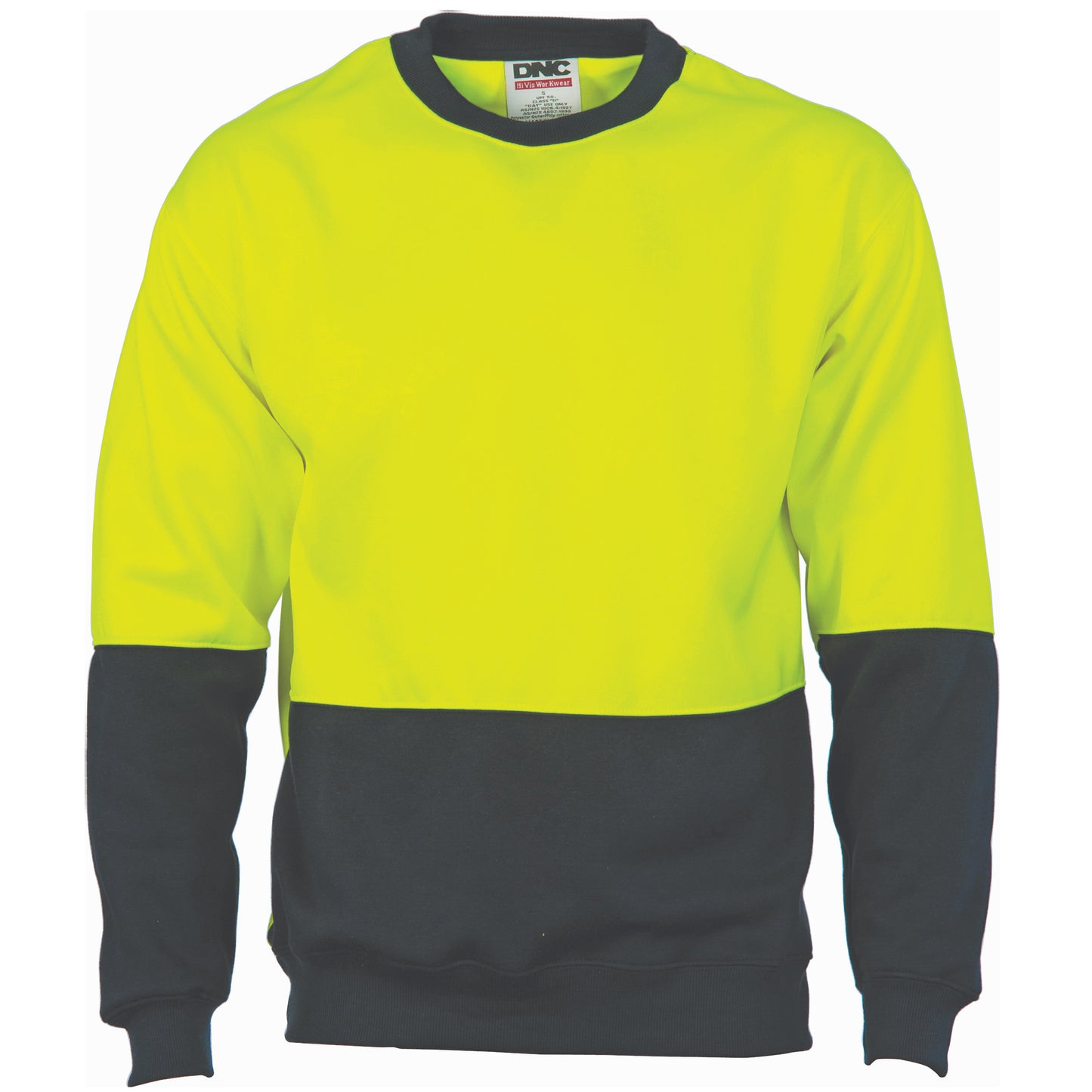 HiVis Two Tone Fleecy Sweat Shirt (Sloppy Joe) Crew-Neck