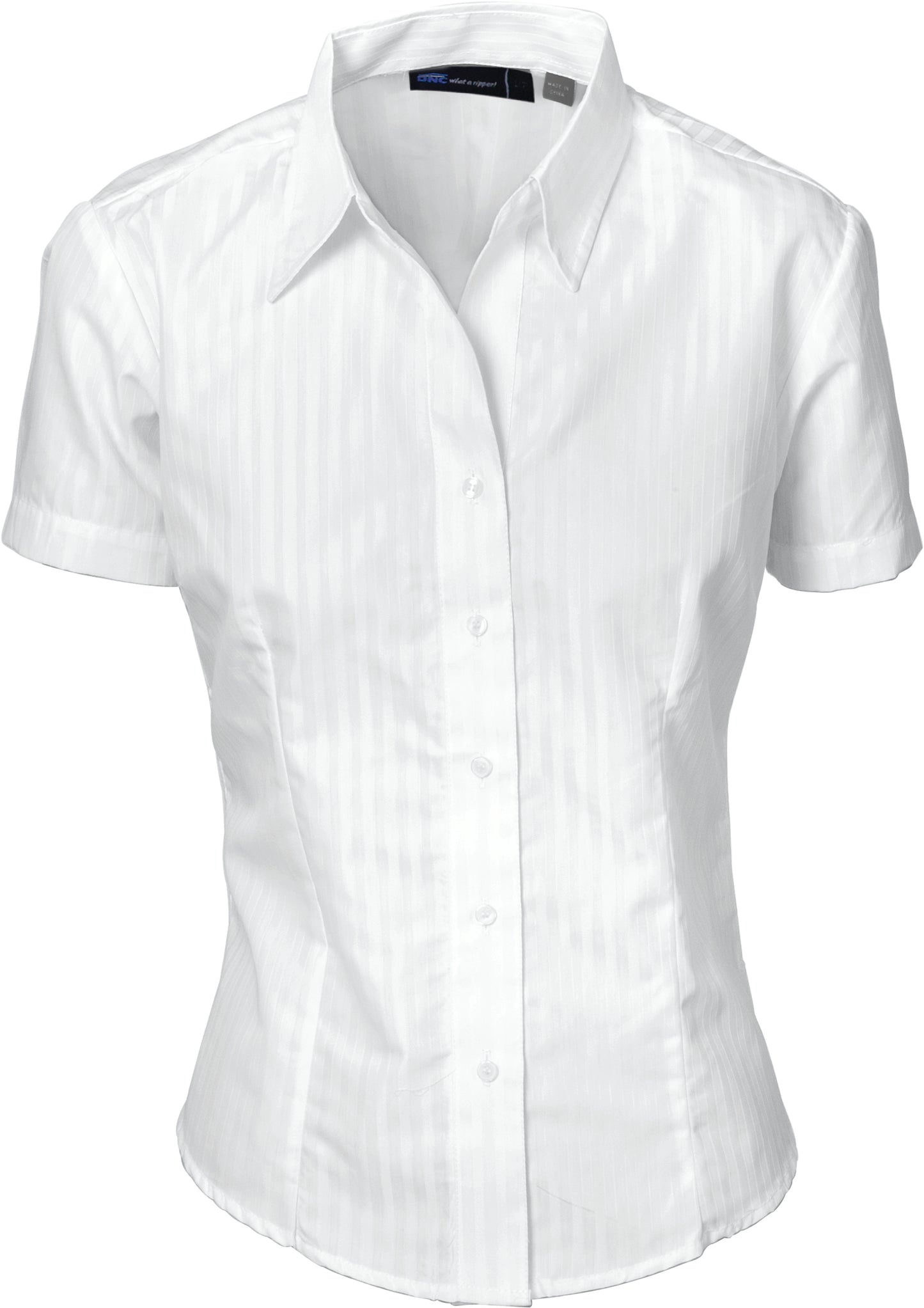 Ladies Tonal Stripe Shirts - Short Sleeve