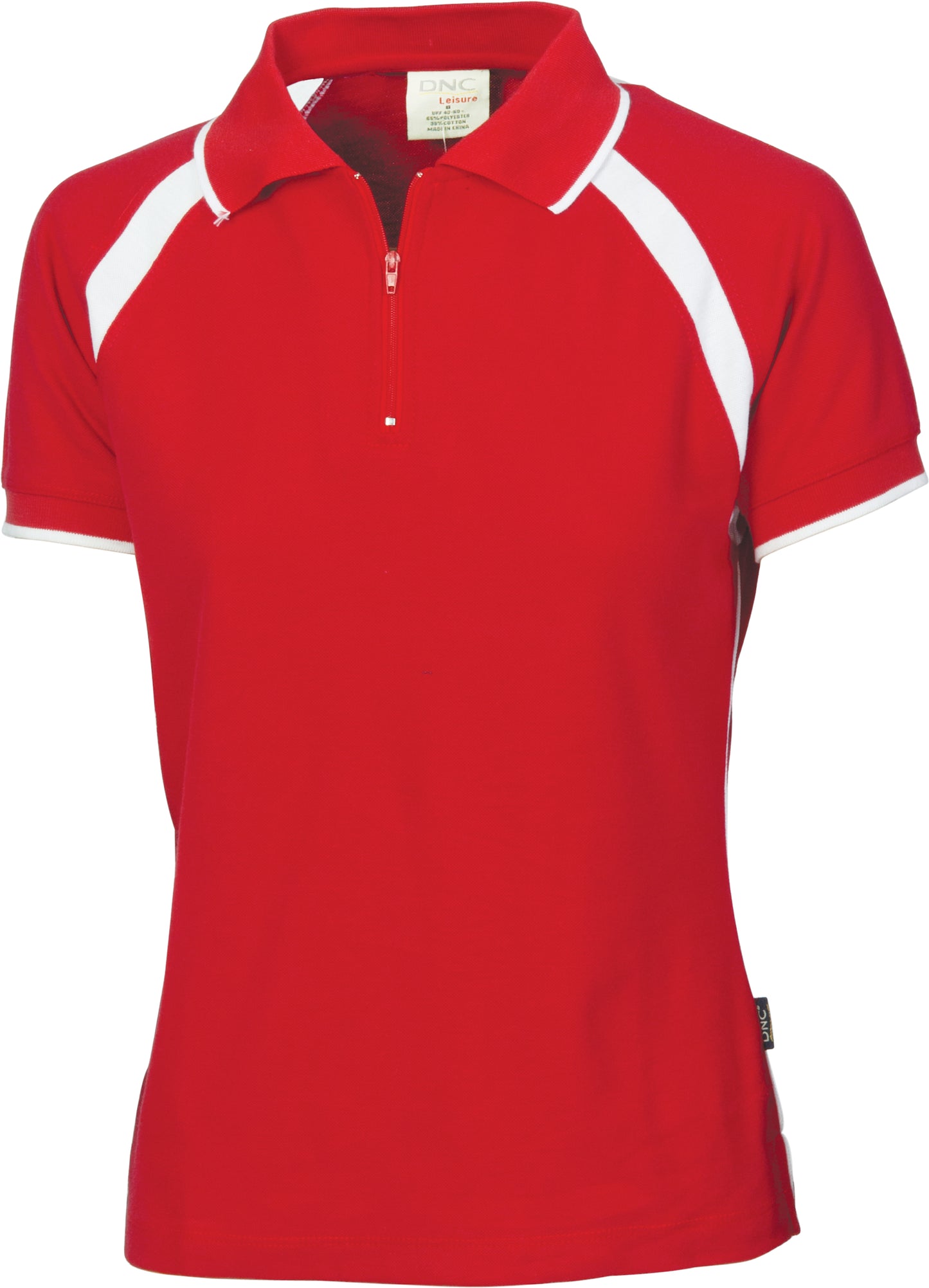 Ladies Poly/Cotton Contrast Raglan Panel Polo