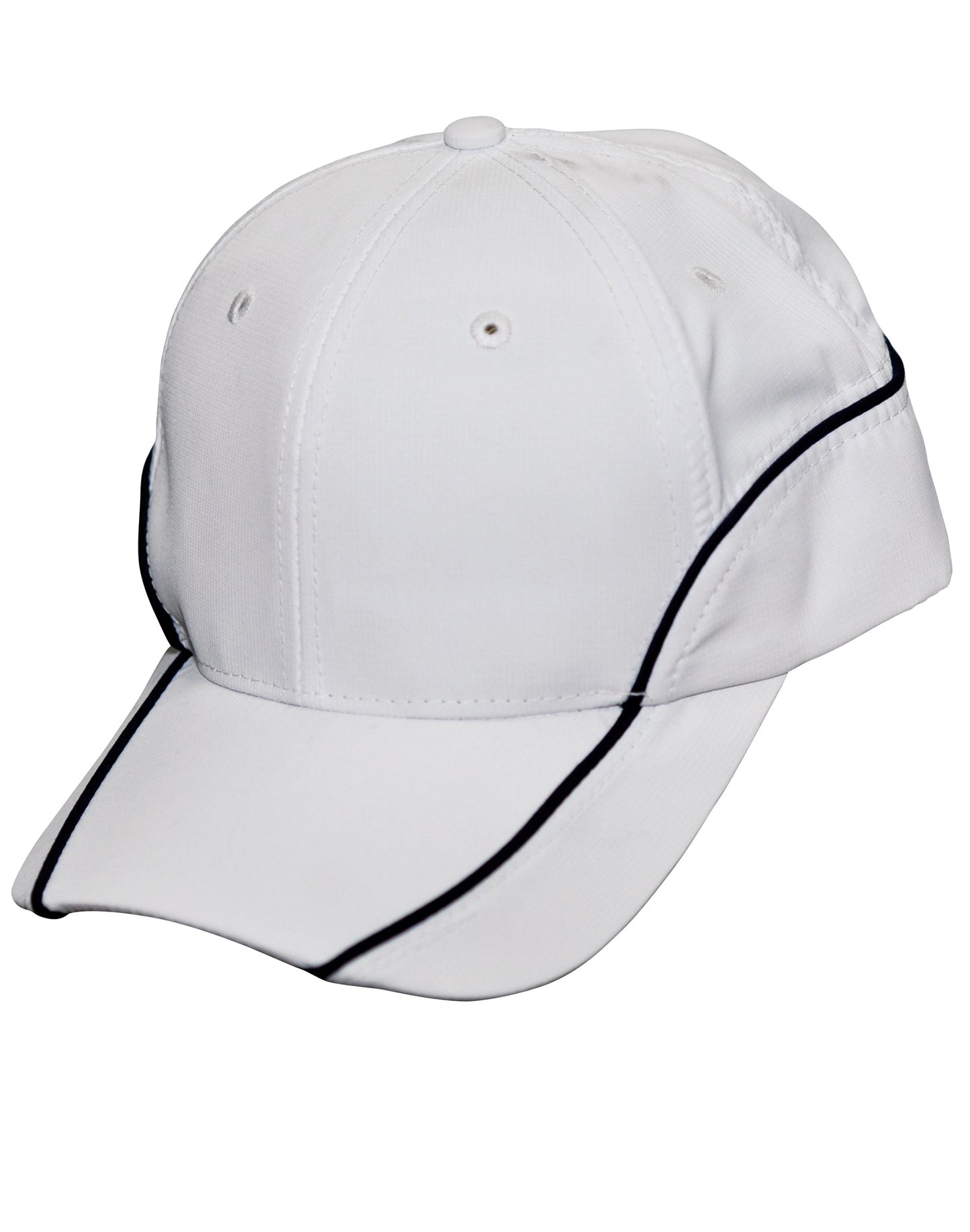 Nylon poly mesh contrast trim - White/Navy