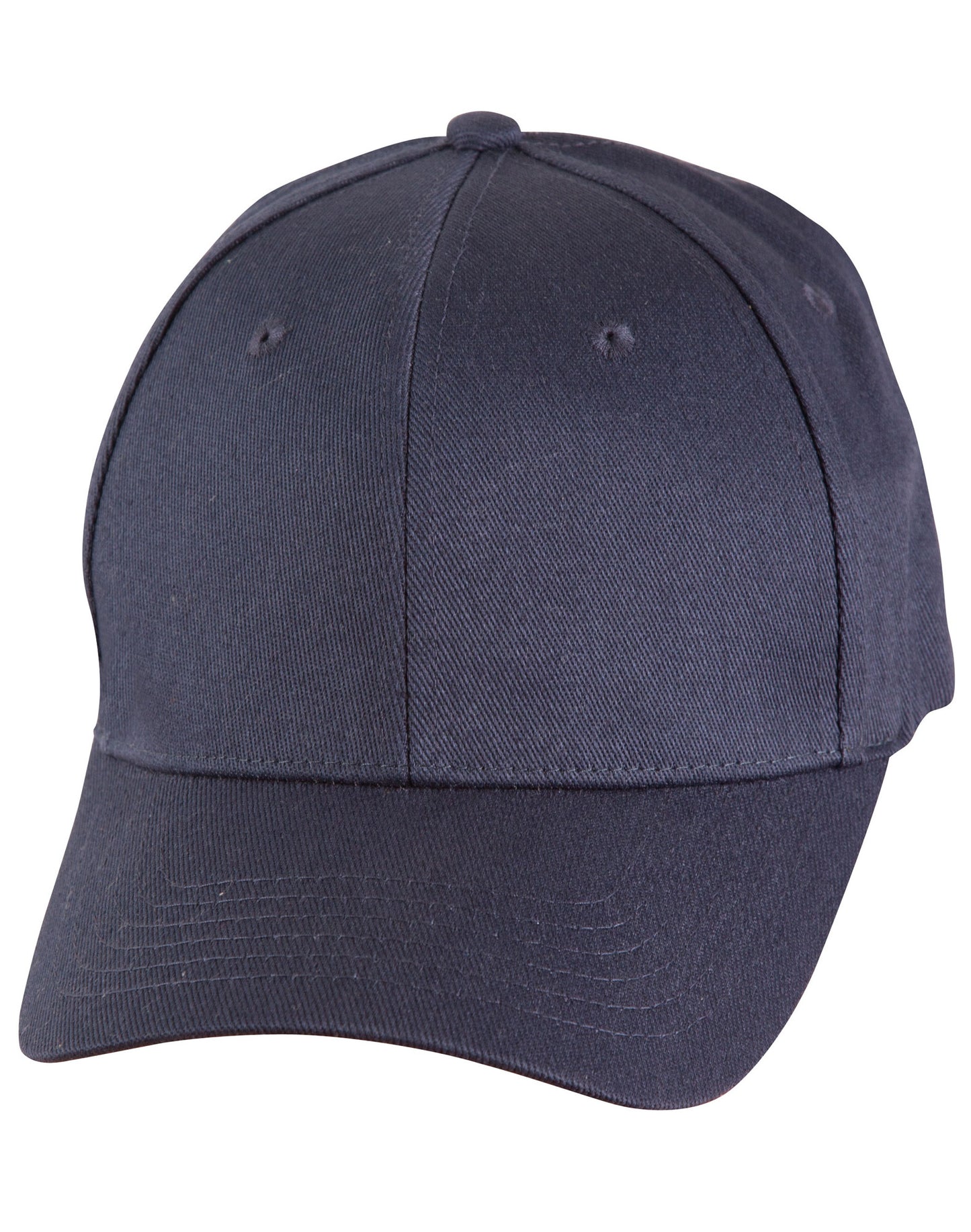 HEAVY BRUSHED COTTON FITTED CAP - Navy