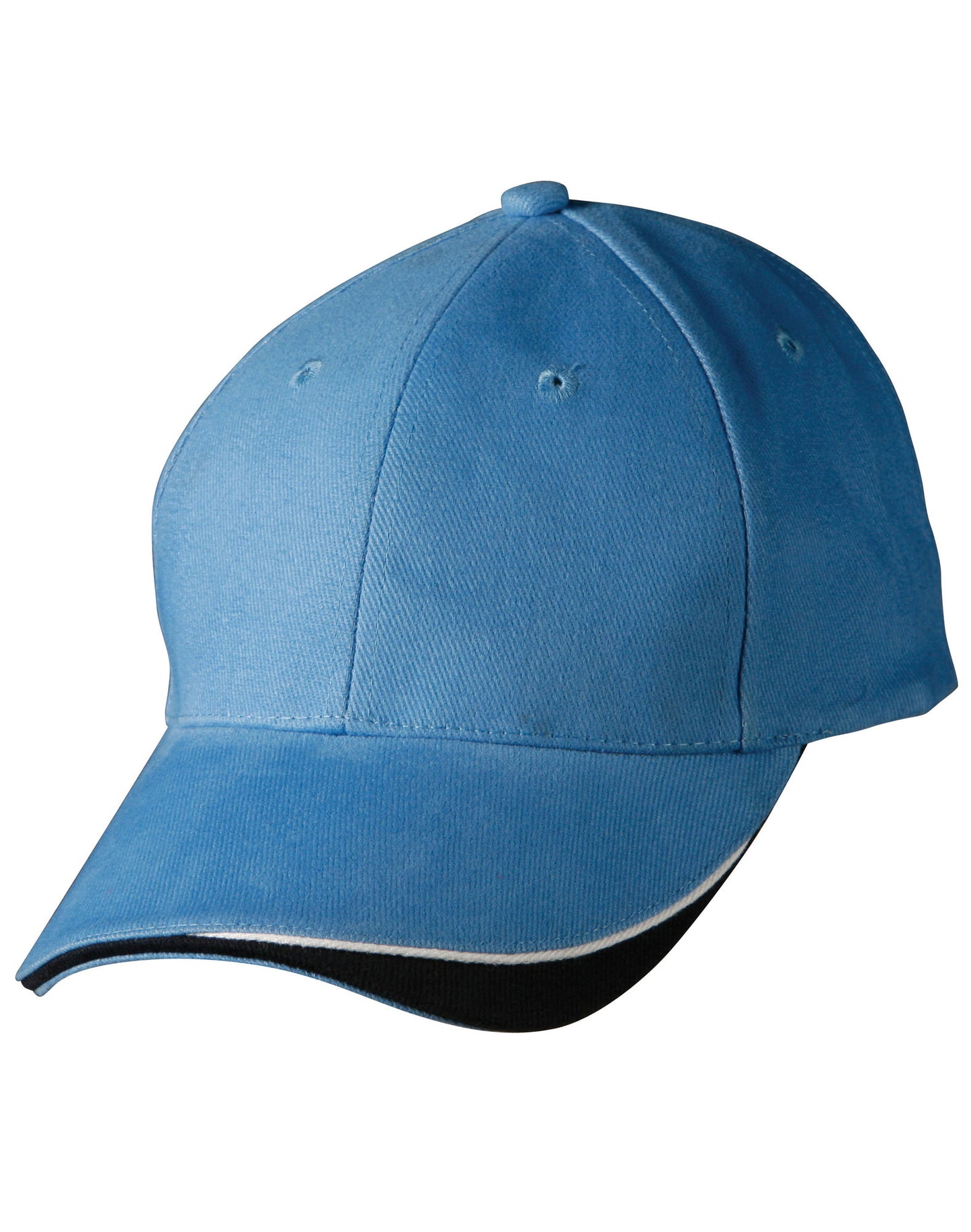The edge, two tone heavy brushed sandwich peak - Skyblue/White/Navy