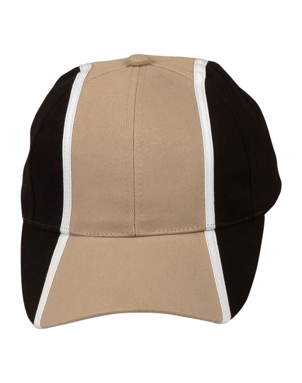 H/B/C tri-color baseball cap - Sandstone/White/Black