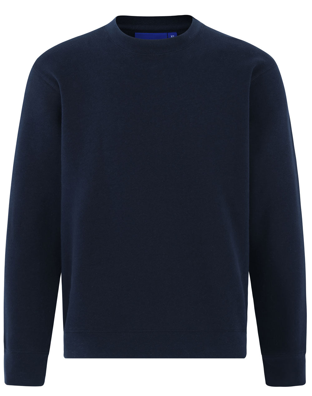 Kids Crew Neck Fleecy Sweater - Navy