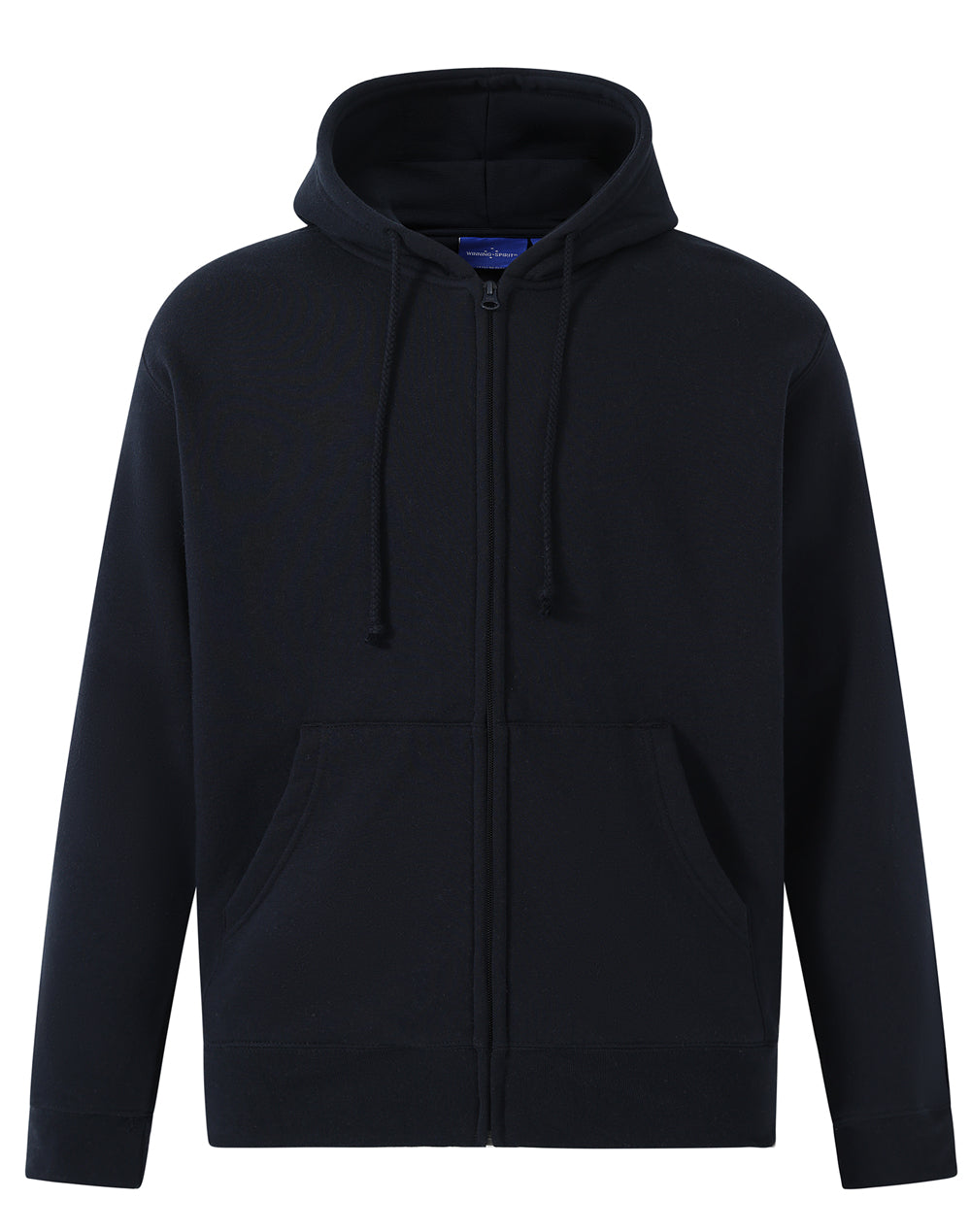 Men's full-zip fleecy hoodie - Navy