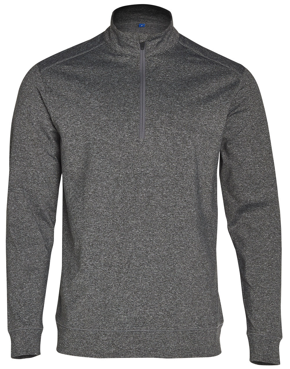 Men's Half Zip L/S Sweat Top - Charcoal