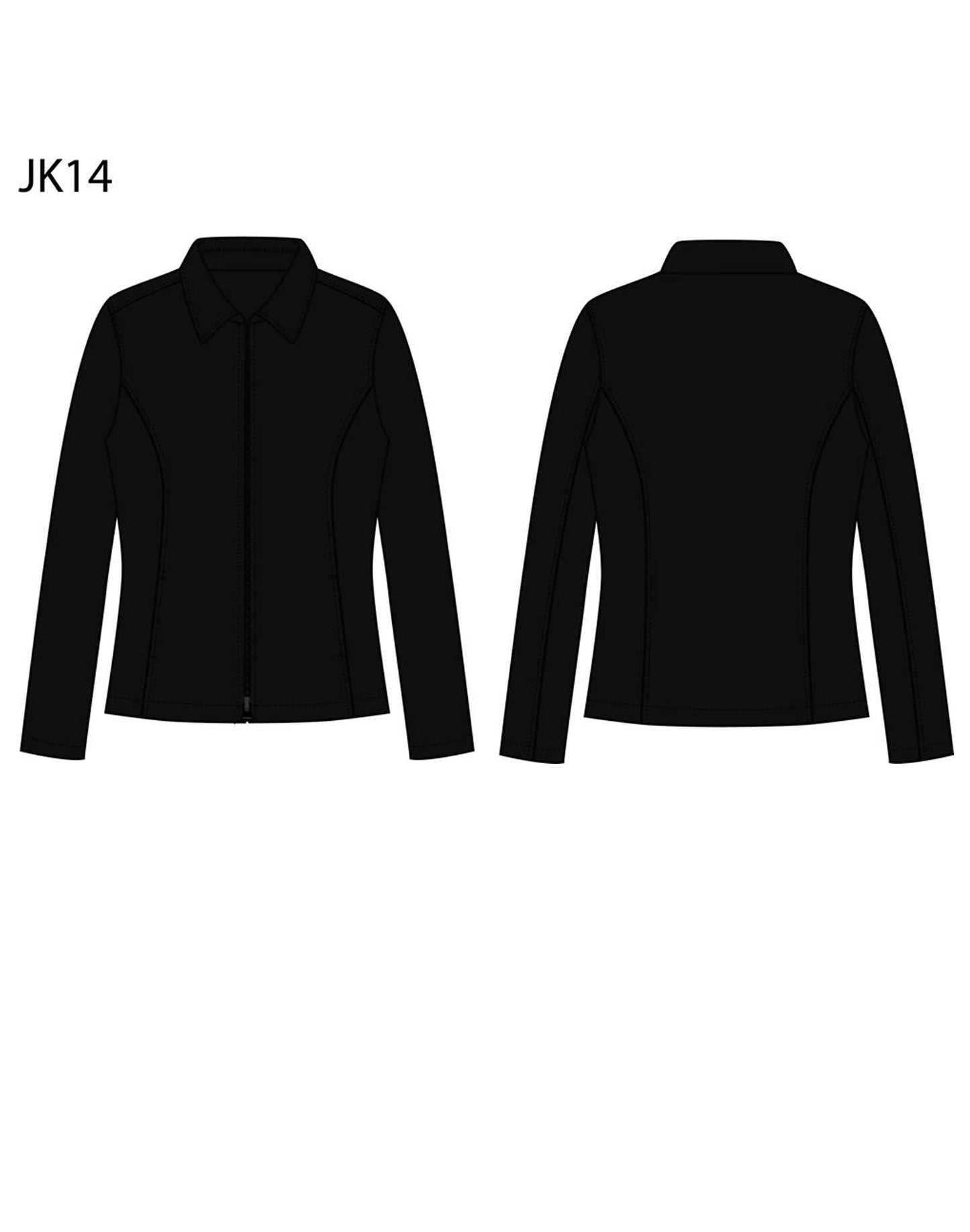 Ladies Wool Blend Corporate Jacket - Navy