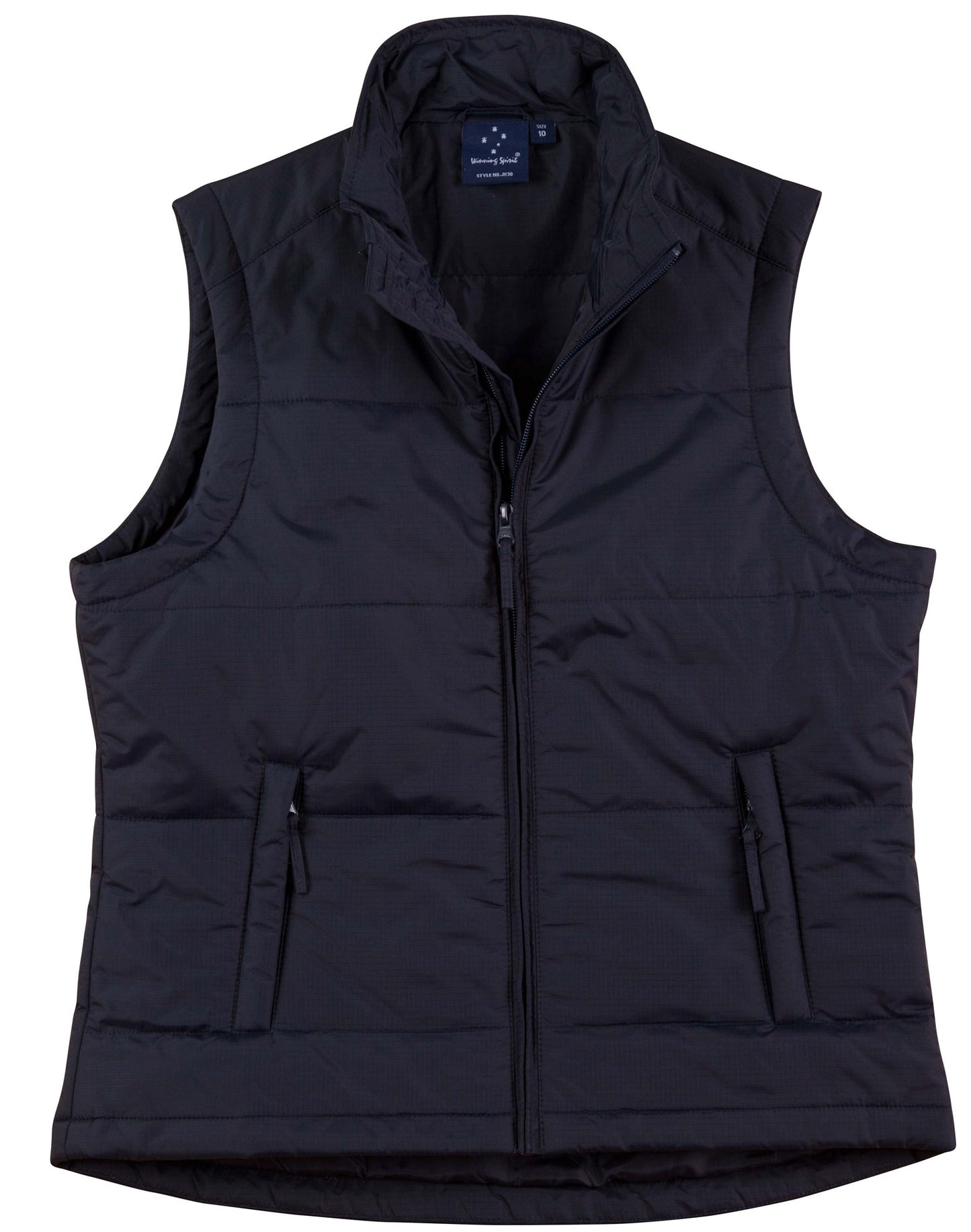 Ladies' Nylon Rip-stop Padded Vest - Navy