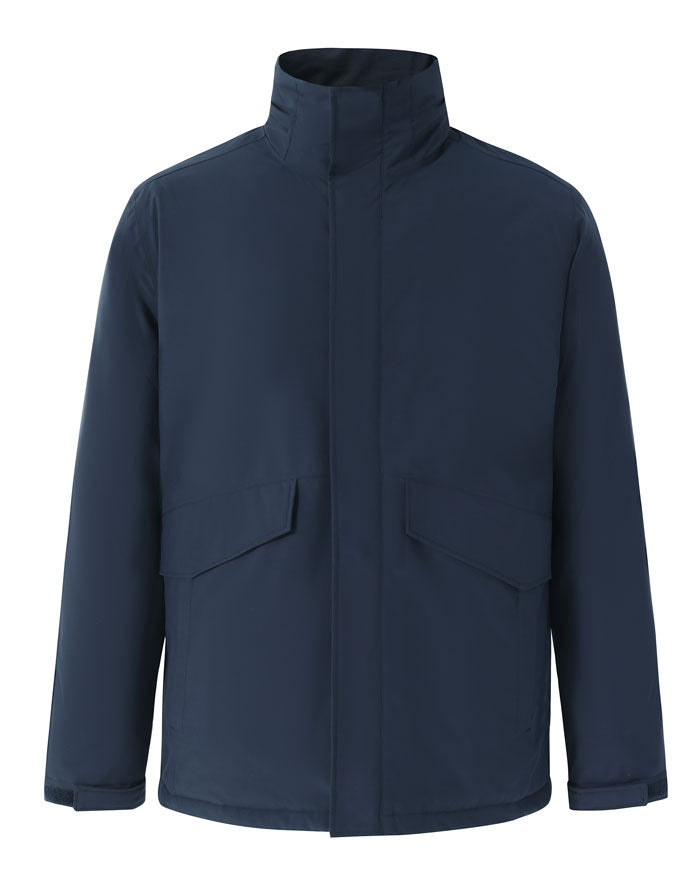 Unisex Quilted Waterproof Jacket - Navy