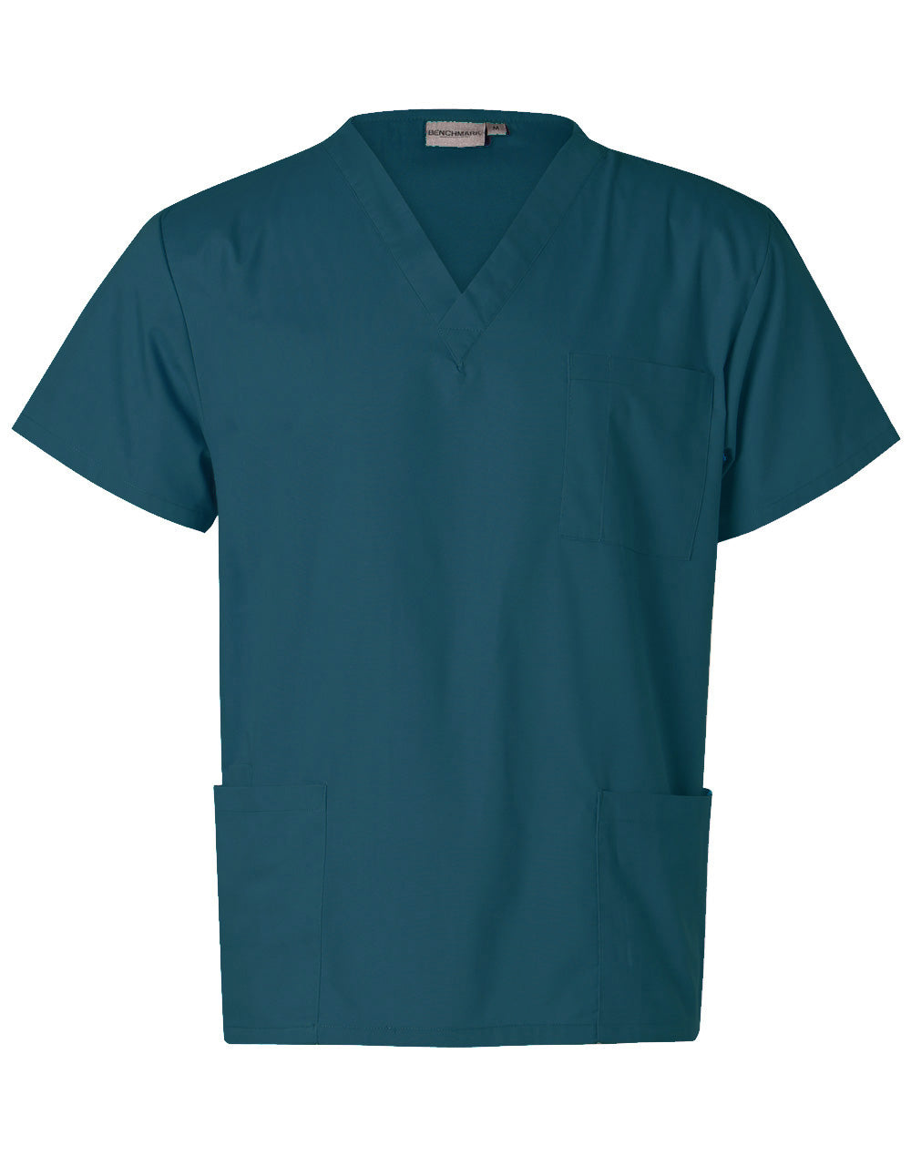 Unisex Scrubs Short Sleeve Tunic Top - Teal