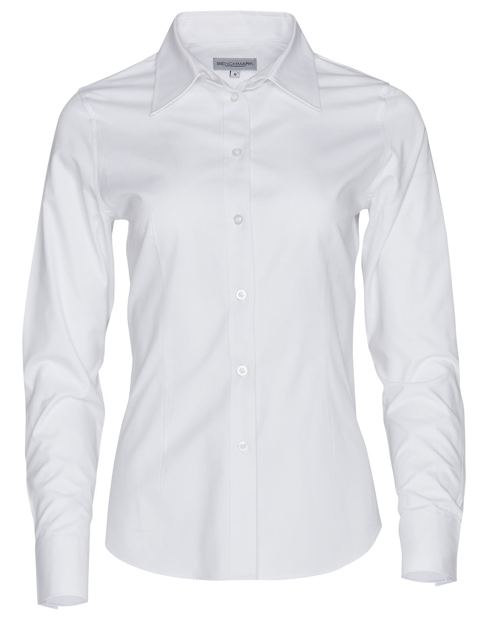 Women's CVC Oxford L/S Shirt - White