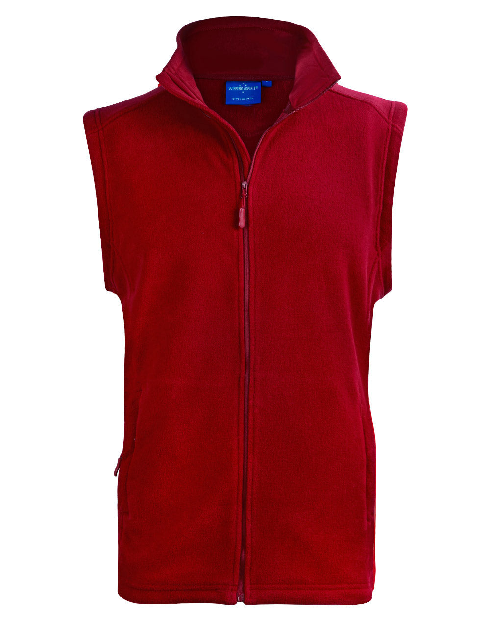 Adult's Polar Fleece Vest - Red