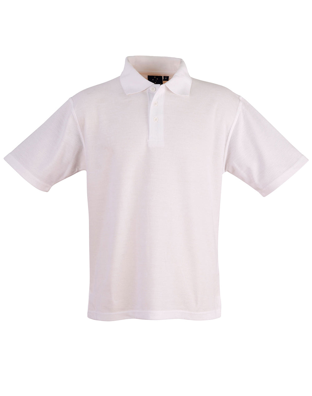 Children's 220gsm poly/cotton pique - White