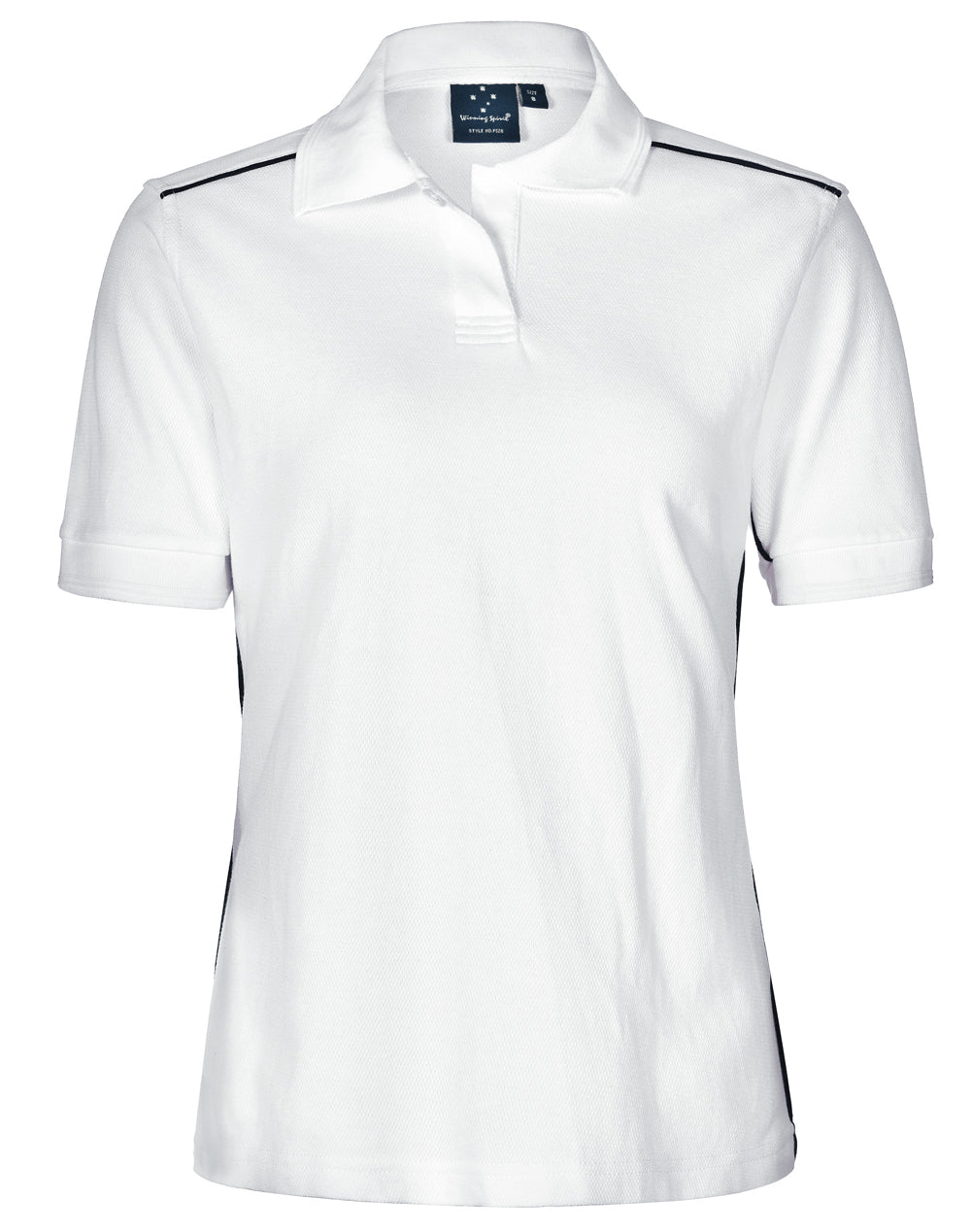 Men's pure cotton contrast piping - White/Navy