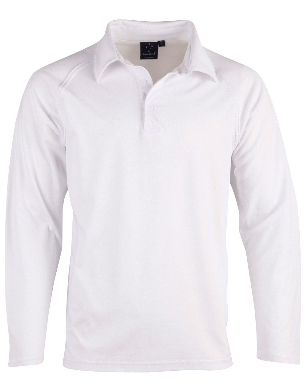Kid's L/S Truedry mesh knit cricket - White