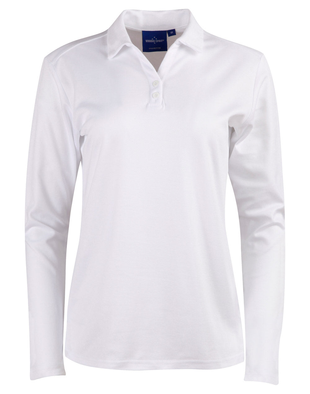 Ladies' Cotton Back Truedry L/S Polo - White