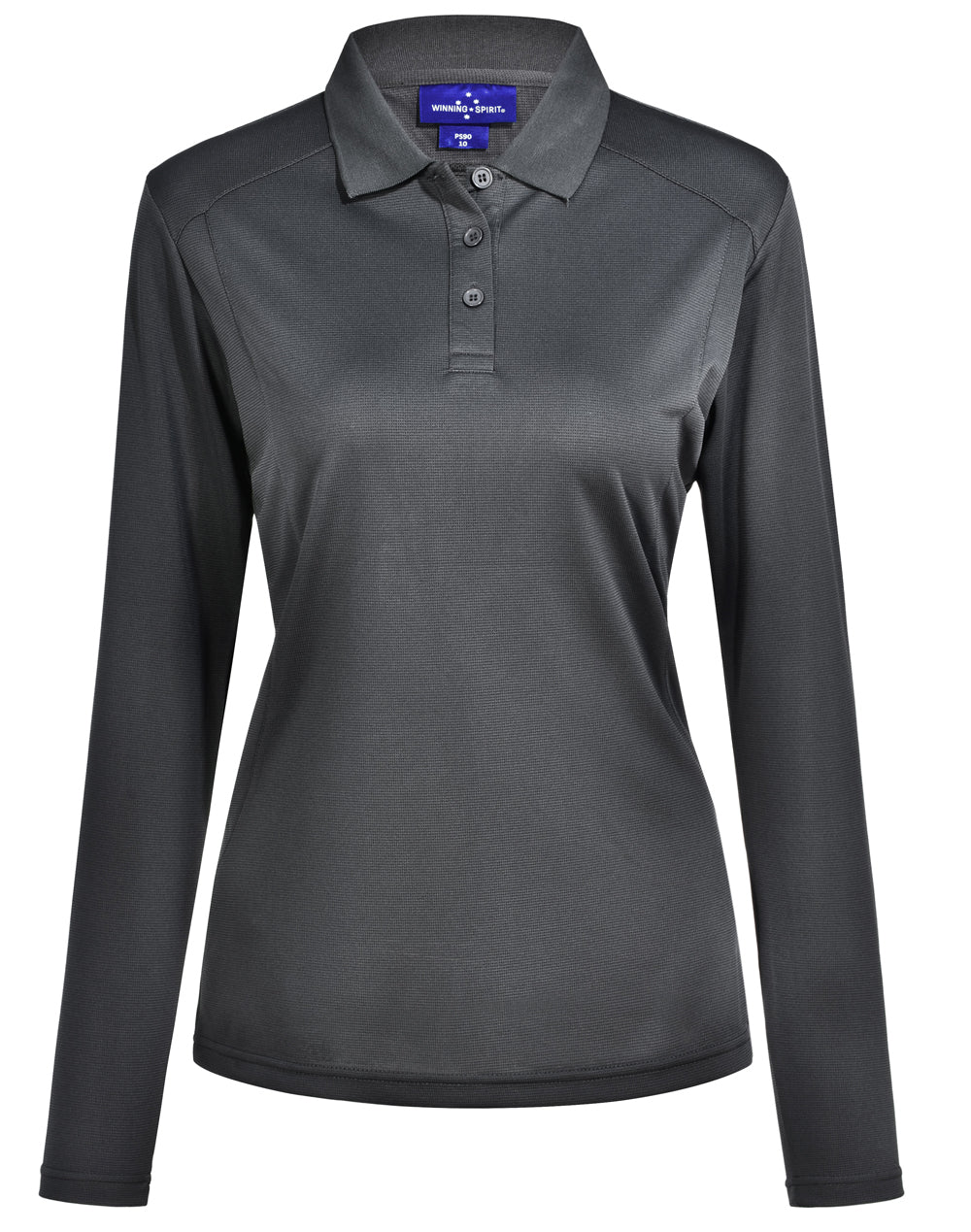 Ladies' Bamboo Charcoal L/S Polo - Storm Grey