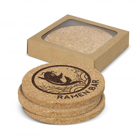 Oakridge Cork Coaster Round - Set of 4