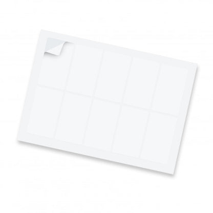 Sticker Sheet 88 x 50mm Rectangle - Gloss