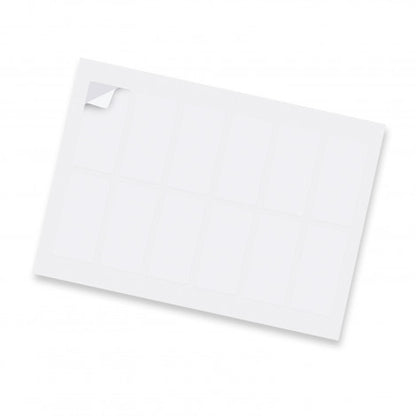 Sticker Sheet 40 x 80mm Rectangle - Matte