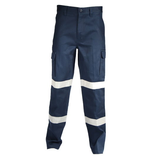 DOUBLE HOOPS TAPED CARGO PANTS.