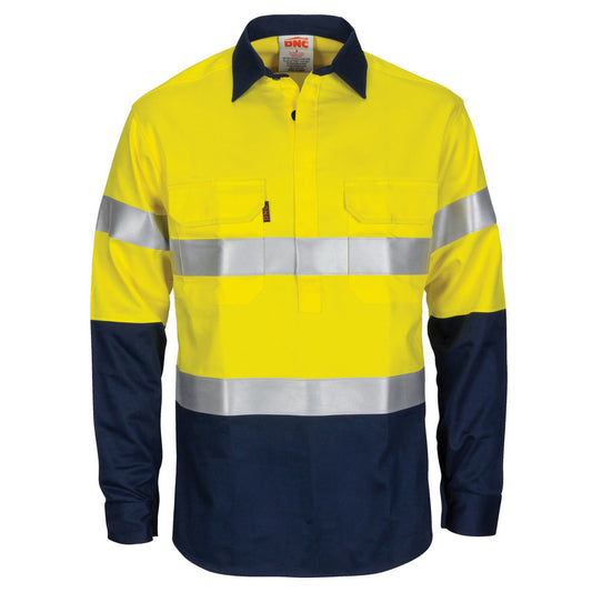 Patron Saint Flame Retardant 2 Tone Closed Front Cotton Shirt with 3M F/R Tape - L/S