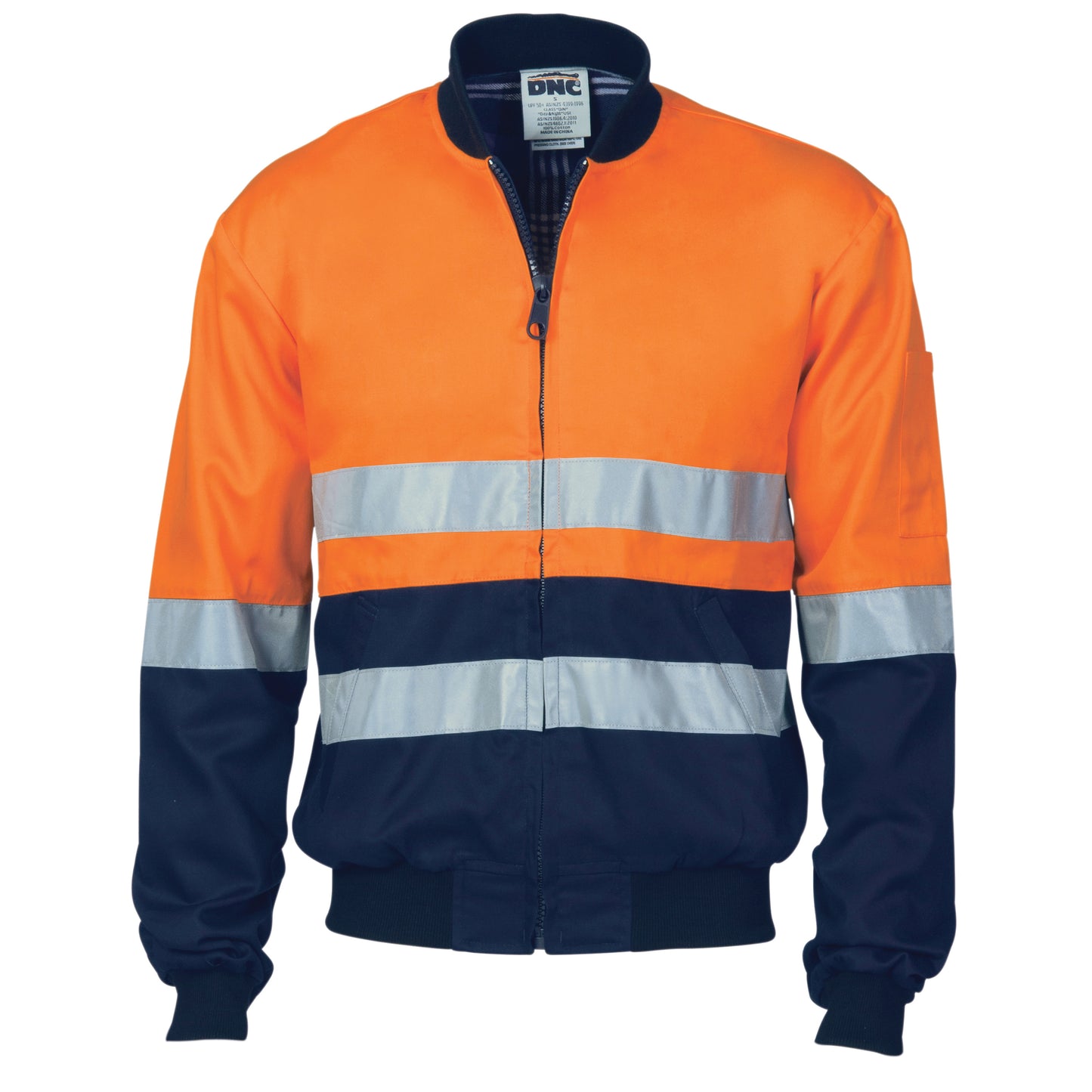 HiVis Two Tone D/N Cotton Bomber Jacket with CSR R/tape