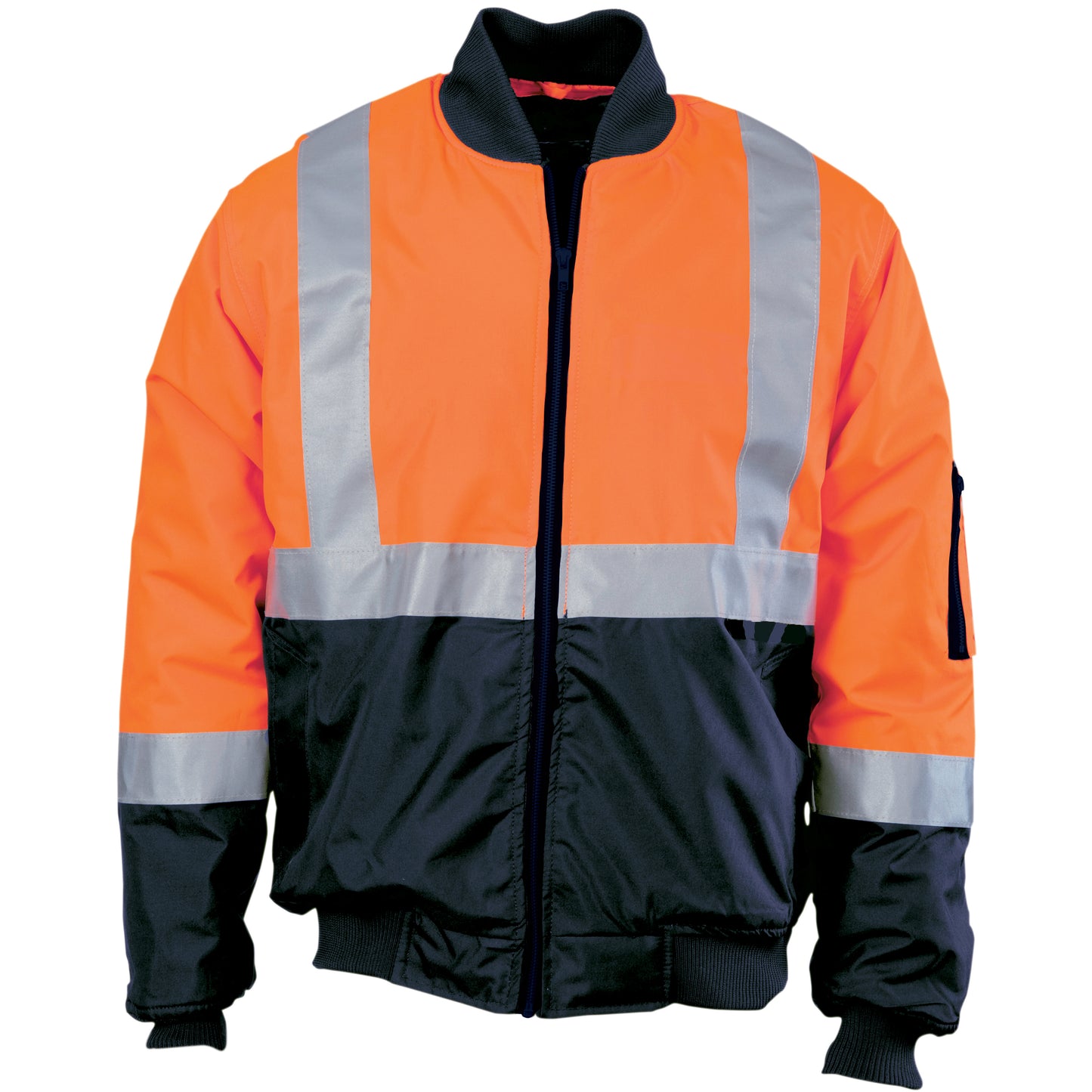 HIVIS 2 TONE BOMBER JACKET WITH CSR R/TAPE