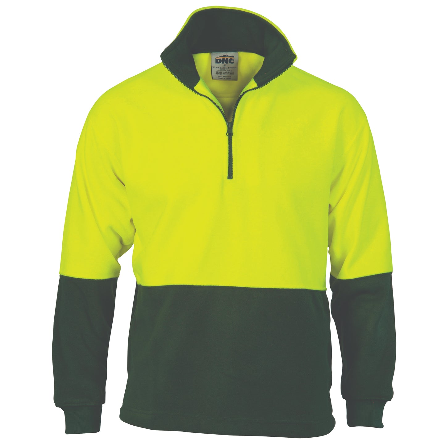 HiVis Two Tone 1/2 Zip Polar Fleece