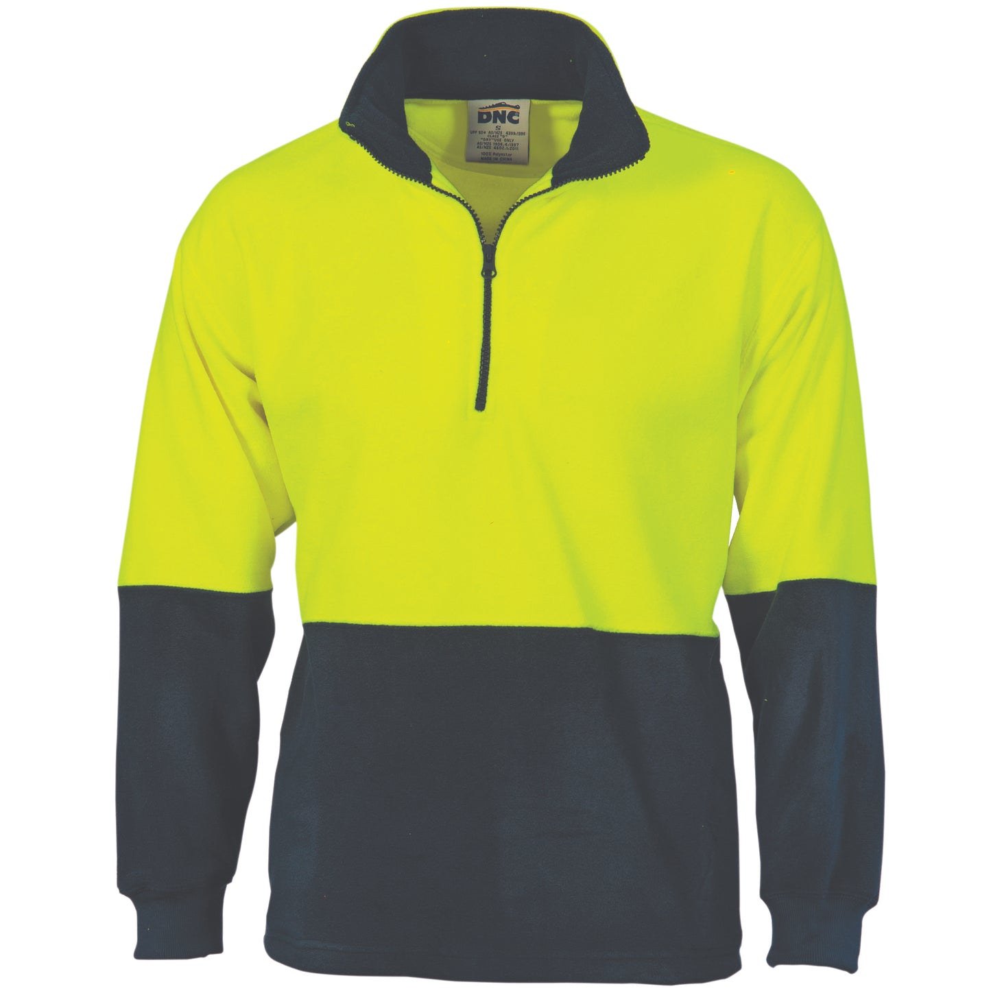 HiVis Two Tone 1/2 Zip Polar Fleece