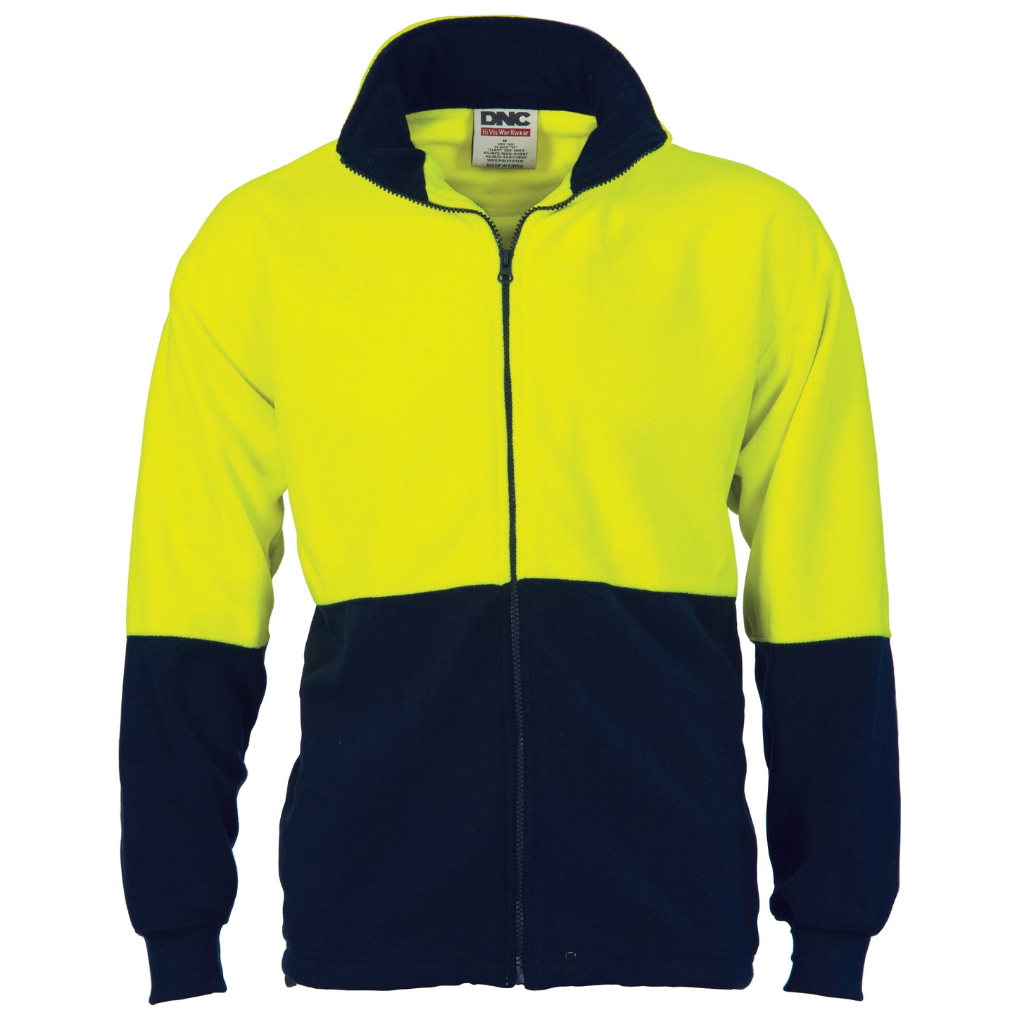 HiVis Two Tone Full Zip Polar Fleece