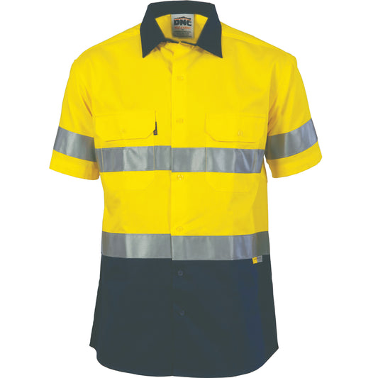 HiVis Two Tone Drill Shirt with 3M 8906 R/Tape - short sleeve