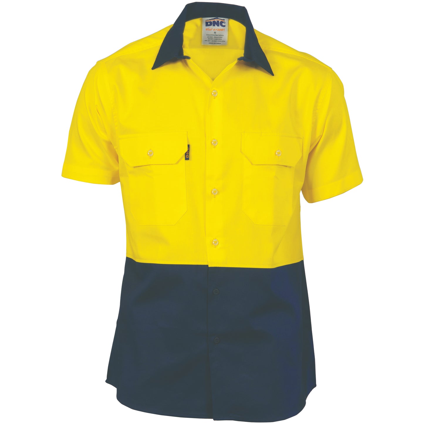 HiVis 2 Tone Cool-Breeze Cotton Shirt -
Short Sleeve