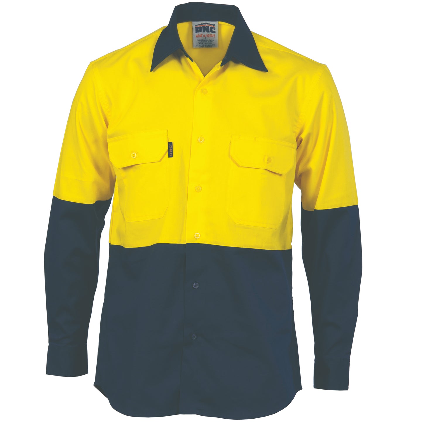 HiVis 2 Tone Cool-Breeze Cotton Shirt -
Long sleeve