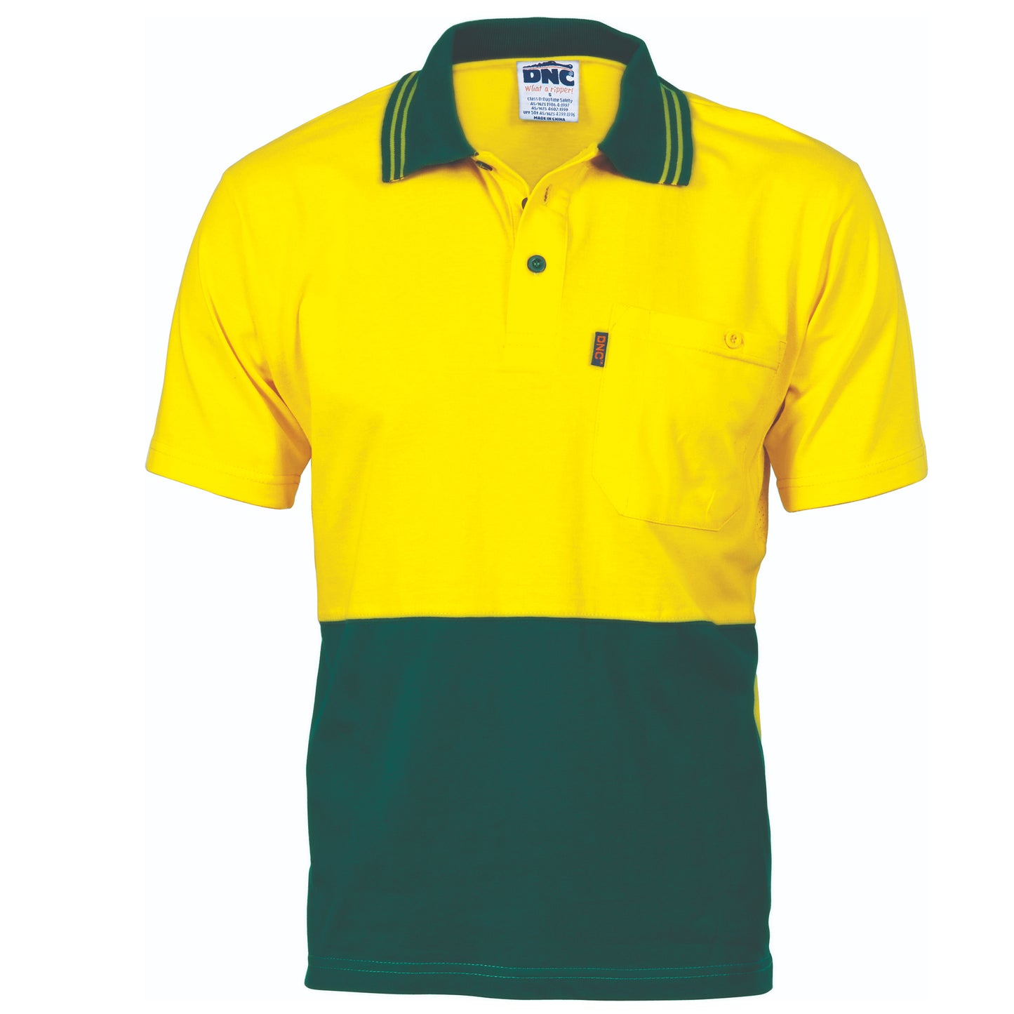 HiVis Cool-Breeze Cotton Jersey Polo Shirt
with Under Arm Cotton Mesh - S/S