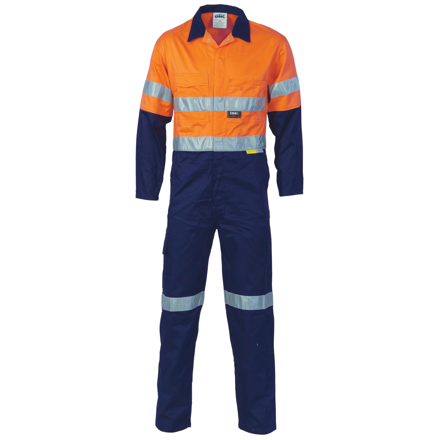 HiVis Two Tone Cott on Coverall with 3M R/Tape