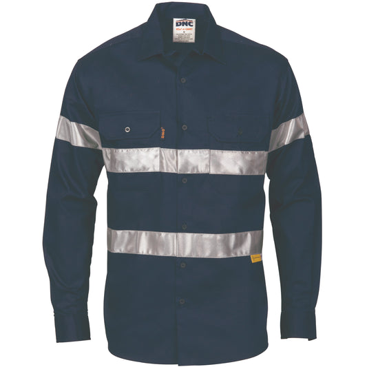 HiVis Cool-Breeze Cotton Shirt with Generic
R/Tape - Long sleeve