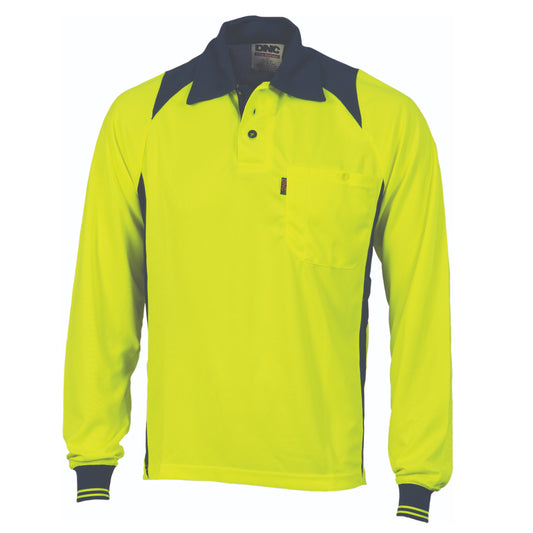 Cool Breathe Action Polo Shirt - Long Sleeve