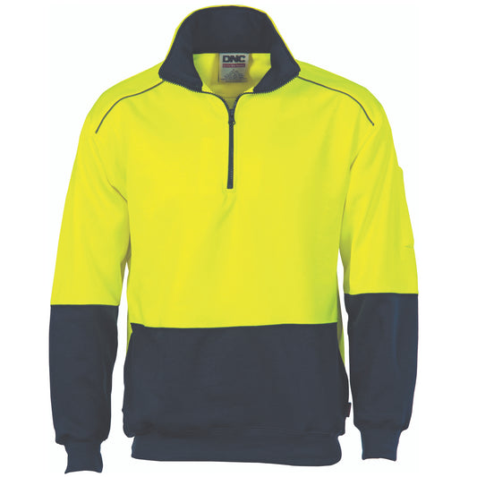 HiVis Two Tone 1/2 Zip Reflective Piping
Sweat Shirt