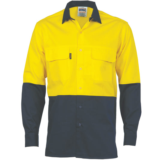 HiVis 3 Way Cool-Breeze Cotton Shirt -
Long sleeve