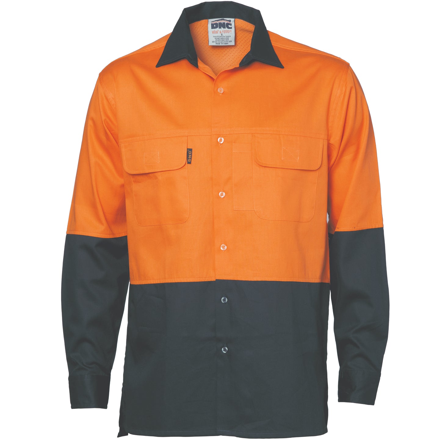 HiVis 3 Way Cool-Breeze Cotton Shirt -
Long sleeve