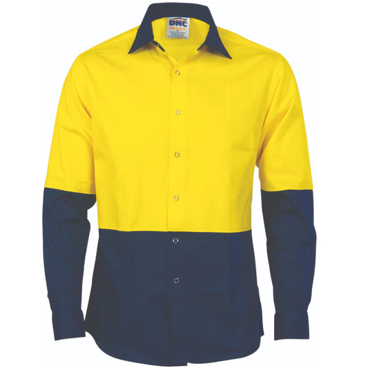 HiVis Cool Breeze Food Industry Cotton Shirt - Long Sleeve