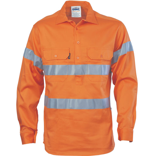 HiVis Cool-Breeze Close Front Cotton Shirt
with Generic R/Tape