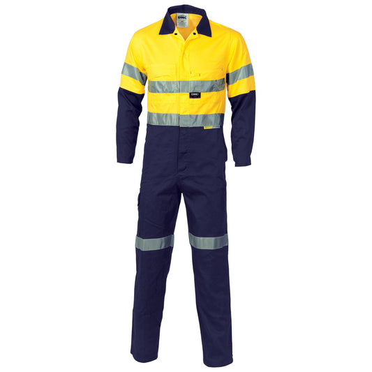 HiVis Cool-Breeze two tone L.Weight Cott on
Coverall with 3M R/Tape