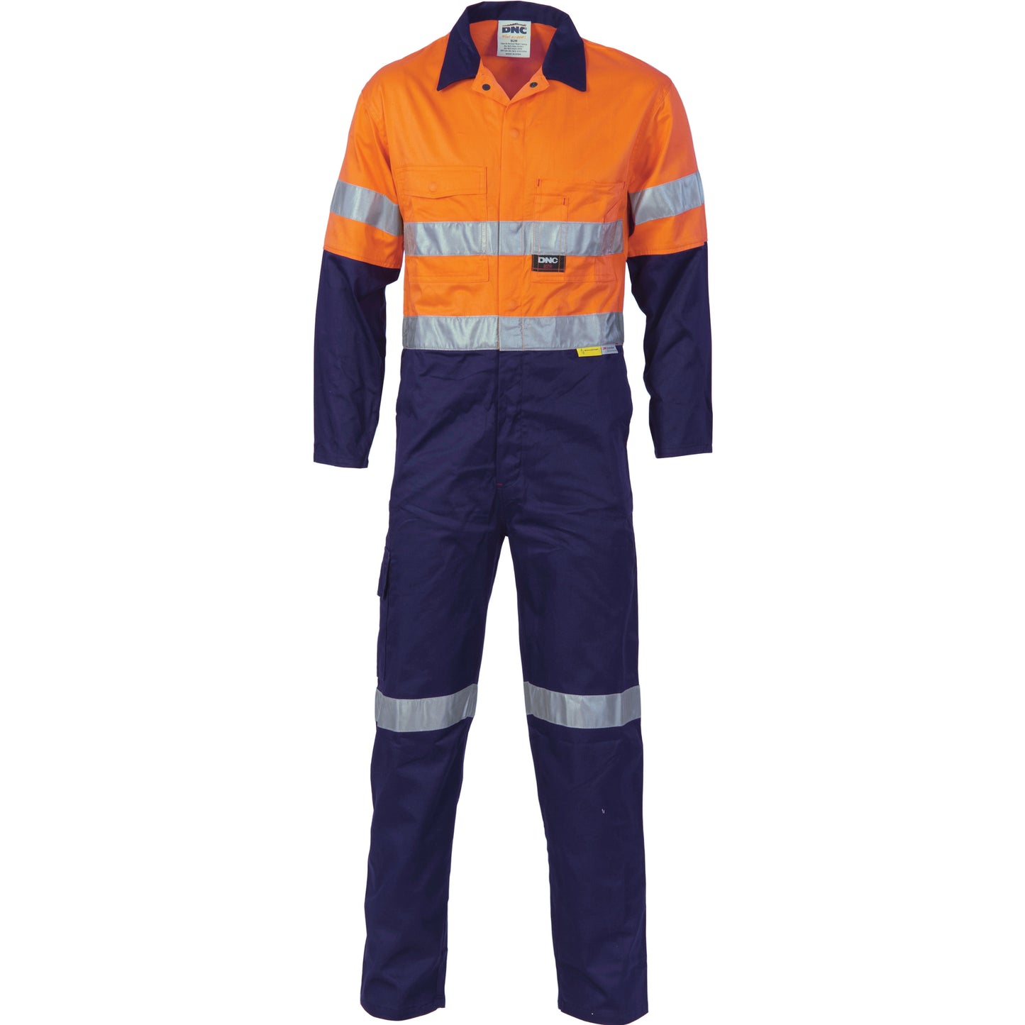 HiVis Cool-Breeze two tone L.Weight Cott on
Coverall with 3M R/Tape