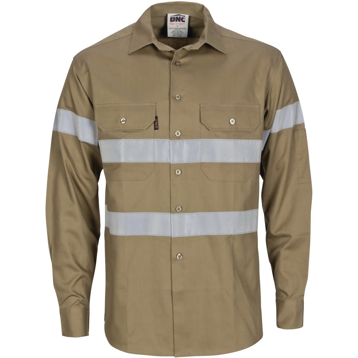 HiVis Cool-Breeze Cotton Shirt with Generic
R/Tape - Long sleeve