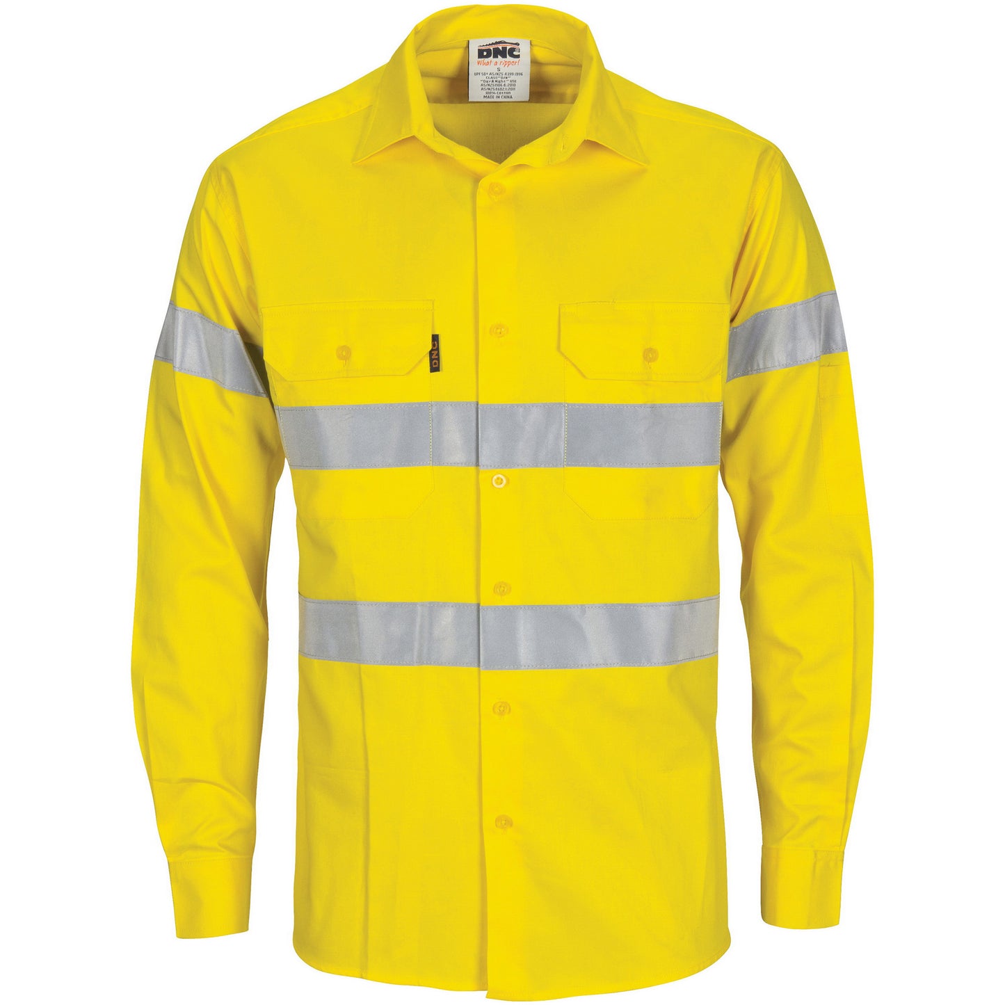 HiVis Cool-Breeze Cotton Shirt with Generic
R/Tape - Long sleeve