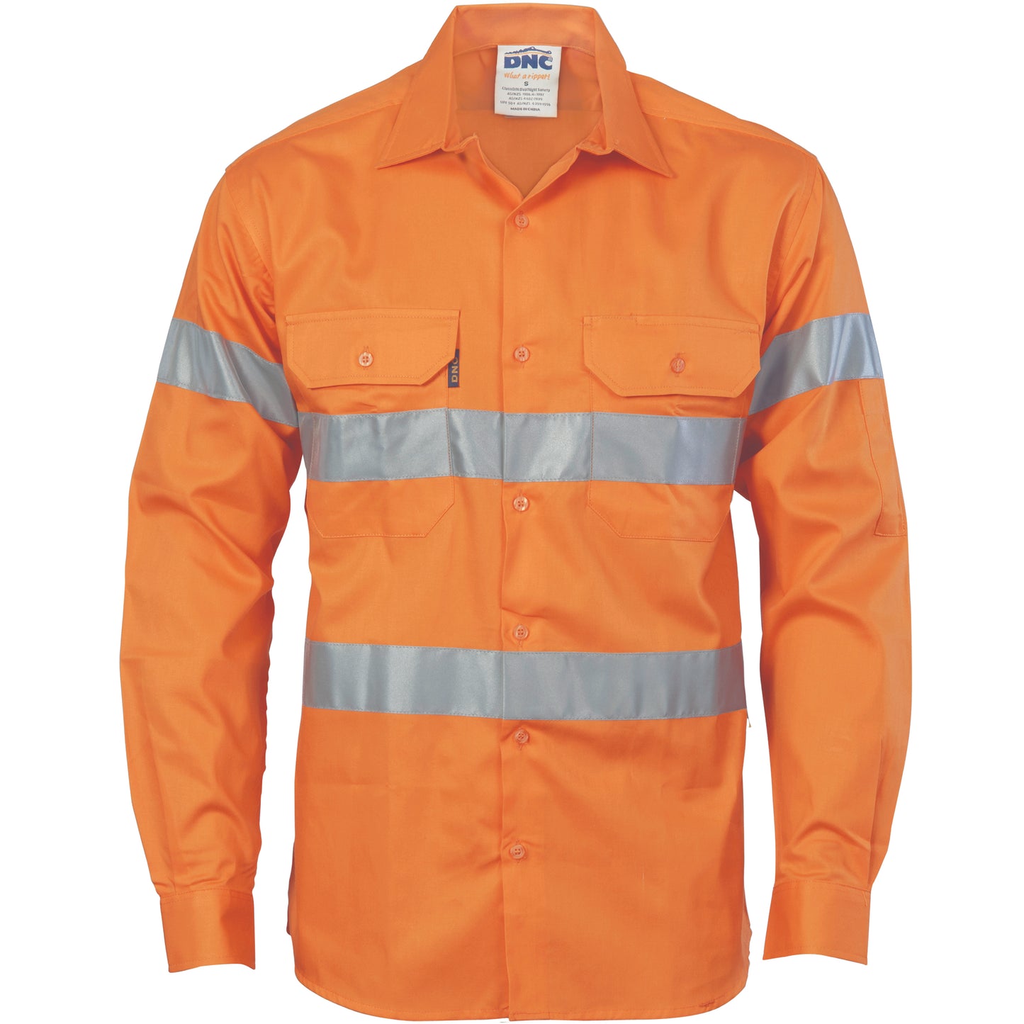 HiVis Cool-Breeze Cotton Shirt with Generic
R/Tape - Long sleeve