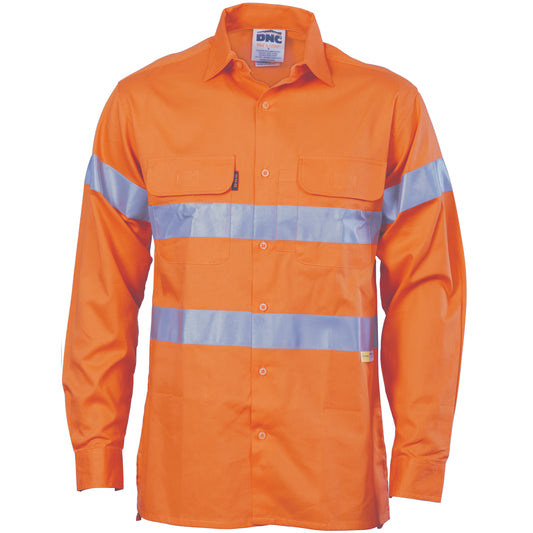 HiVis Cool-Breeze Cotton Shirt with 3M 8906
R/Tape - Long sleeve