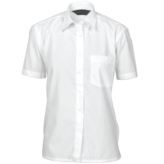 Ladies Polyester Cotton
Poplin Shirt - Short Sleeve